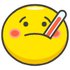 Face With Thermometer emoji - Free transparent PNG, SVG. No sign up needed.