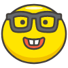 Nerd Face A emoji - Free transparent PNG, SVG. No sign up needed.