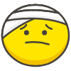 Face With Head Bandage emoji - Free transparent PNG, SVG. No sign up needed.