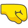 Right Facing Fist emoji - Free transparent PNG, SVG. No sign up needed.