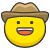 Cowboy Hat Face emoji - Free transparent PNG, SVG. No sign up needed.