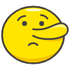 Lying Face emoji - Free transparent PNG, SVG. No sign up needed.