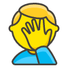 Man Facepalming emoji - Free transparent PNG, SVG. No sign up needed.