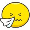 Sneezing Face emoji - Free transparent PNG, SVG. No sign up needed.