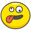 Zany Face emoji - Free transparent PNG, SVG. No sign up needed.