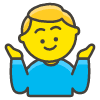 Man Shrugging emoji - Free transparent PNG, SVG. No sign up needed.
