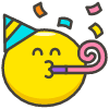 Partying Face emoji - Free transparent PNG, SVG. No sign up needed.