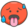 Hot Face emoji - Free transparent PNG, SVG. No sign up needed.