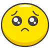 Pleading Face Element from Kawaii Emoji Set