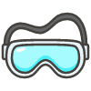 Goggles Element from Kawaii Emoji Set