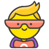 Man Superhero emoji - Free transparent PNG, SVG. No sign up needed.