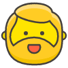 Man Beard emoji - Free transparent PNG, SVG. No sign up needed.