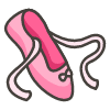 Ballet Shoes emoji - Free transparent PNG, SVG. No sign up needed.