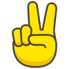 Victory Hand emoji - Free transparent PNG, SVG. No sign up needed.