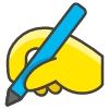 Writing Hand emoji - Free transparent PNG, SVG. No sign up needed.