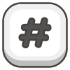 Keycap Number Sign emoji - Free transparent PNG, SVG. No sign up needed.