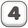 Keycap Digit Four emoji - Free transparent PNG, SVG. No sign up needed.