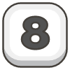 Keycap Digit Eight emoji - Free transparent PNG, SVG. No sign up needed.