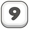 Keycap Digit Nine emoji - Free transparent PNG, SVG. No sign up needed.