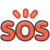 SOS Button B emoji - Free transparent PNG, SVG. No sign up needed.