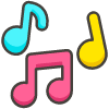 Musical Notes emoji - Free transparent PNG, SVG. No sign up needed.