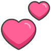 Two Hearts emoji - Free transparent PNG, SVG. No sign up needed.