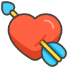 Heart With Arrow emoji - Free transparent PNG, SVG. No sign up needed.