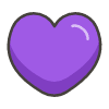 Purple Heart emoji - Free transparent PNG, SVG. No sign up needed.
