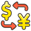 Currency Exchange emoji - Free transparent PNG, SVG. No sign up needed.