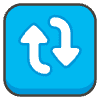 Clockwise Vertical Arrows emoji - Free transparent PNG, SVG. No sign up needed.