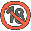 No One Under Eighteen emoji - Free transparent PNG, SVG. No sign up needed.