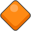Large Orange Diamond emoji - Free transparent PNG, SVG. No sign up needed.