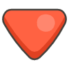 Red Triangle Pointed Down emoji - Free transparent PNG, SVG. No sign up needed.