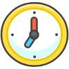 Seven O Clock Element from Kawaii Emoji Set