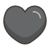 Black Heart emoji - Free transparent PNG, SVG. No sign up needed.