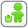 Litter In Bin Sign emoji - Free transparent PNG, SVG. No sign up needed.