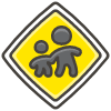 Children Crossing emoji - Free transparent PNG, SVG. No sign up needed.