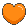 Orange Heart emoji - Free transparent PNG, SVG. No sign up needed.