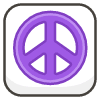 Peace Symbol B emoji - Free transparent PNG, SVG. No sign up needed.