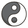 Yin Yang A Element from Kawaii Emoji Set