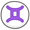 Gemini B emoji - Free transparent PNG, SVG. No sign up needed.