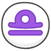 Libra B Element from Kawaii Emoji Set