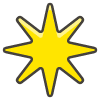 Eight Pointed Star emoji - Free transparent PNG, SVG. No sign up needed.