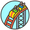 Roller Coaster A emoji - Free transparent PNG, SVG. No sign up needed.