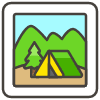 Camping B emoji - Free transparent PNG, SVG. No sign up needed.