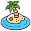 Desert Island emoji - Free transparent PNG, SVG. No sign up needed.