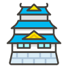 Japanese Castle B emoji - Free transparent PNG, SVG. No sign up needed.