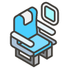 Seat A emoji - Free transparent PNG, SVG. No sign up needed.