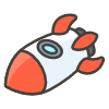 Rocket A emoji - Free transparent PNG, SVG. No sign up needed.