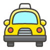 Oncoming Taxi Element from Kawaii Emoji Set